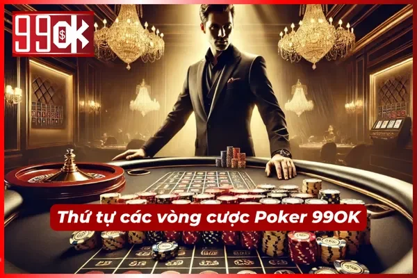 Thứ tự các vòng cược trong Poker 99OK 